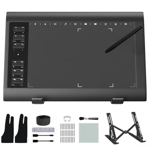 Tableta de Dibujo Gráfico, 10x6,25 Pulgadas, Tabletas Gráficas Digitales para PC y Comp... - Imagen 1 de 9