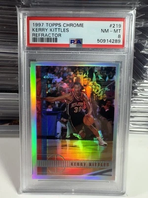 1997 Topps Chrome REFRACTORS Kerry Kittles #219 💎🔥PSA Mint 8!! - Image 1 of 2