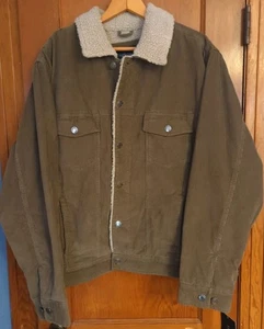 Neu Sonoma Sherpa gefütterte Cordjacke braun Gr. XL - Bild 1 von 14