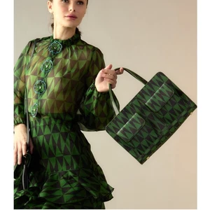 Cynthia Rowley Women's Evergreen Leather Crossbody Shoulder Handbag NWT 598 - Picture 1 of 6