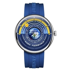Neu Mark Fairwhale 5700 Sport Luxus Quarz Armbanduhr Erde Herren Business blau - Bild 1 von 17