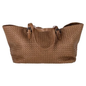 Bottega Veneta große Cesta Tasche in braunem Intrecciato Leder - Bild 1 von 12