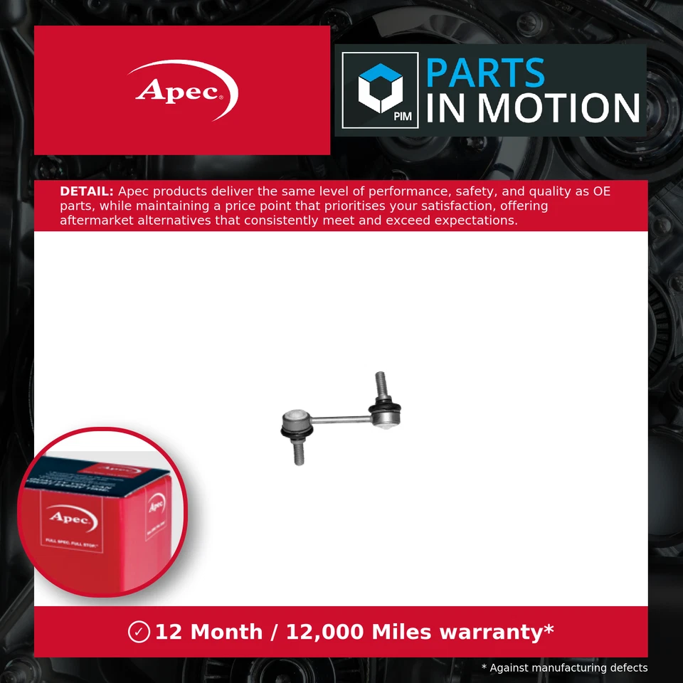 APEC AST4629 Stabiliser Bar Link/Coupling Rod Front Right Fits Alfa Romeo 159
