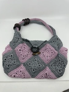 Borsa a tracolla all'uncinetto Granny Square borsa retrò Groovy Boho Festival dopamina - Foto 1 di 5
