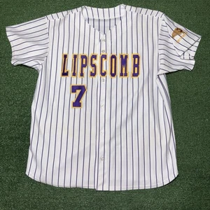 Vintage Lipscomb University Bisons Baseball Game Jersey Stitched Mens Large - Picture 1 of 8