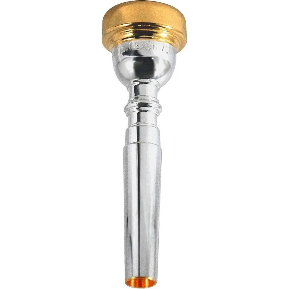 Bach Standard Series Trumpet Mouthpiece in Silver 1.25C - Gold Rim - Image 1 of 1