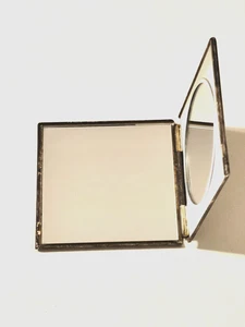 Specchietto tascabile vintage "HANSA" metallo retrò borsetta trucco collezione - Foto 1 di 13