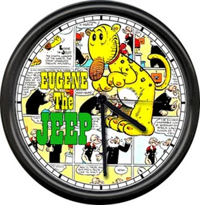 Eugene der Jeep Popeye Zeitung Comic Buch Cartoon Streifen Wanduhr - Bild 1 von 1