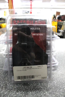 NOS (NEW OLD STOCK) Safariland 17T-183-132 GLOCK 26/27 STX TAC BLK LH MODEL 17T - Image 1 of 3