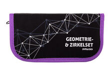 DynaTech Geometrie- und Zirkel-Set (12-teilig)  Reißverschluss- Etui violett