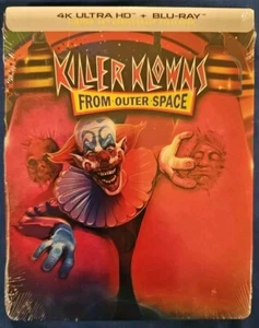 Killer Klowns From Outer Space 4K Ultra HD + Blu-ray Steelbook Brand New Sealed - Picture 1 of 2