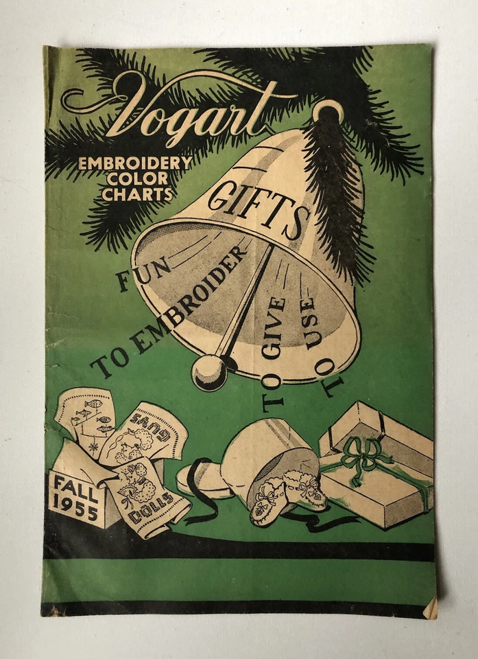 Fall 1955 Vogart Embroidery Color Chart Book - Image 1 of 3