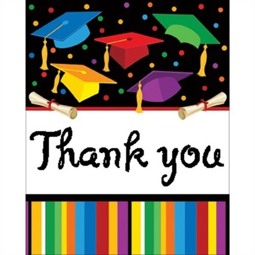 Graduation Fest Post Card Thank You Cards 25 Pack Grad Party Invites Supplies - Image 1 of 1