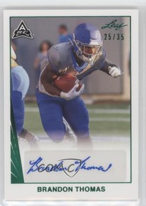 2021 Leaf Memories 1990 Base Green Spectrum /35 Brandon Thomas #BA-BT1 Auto