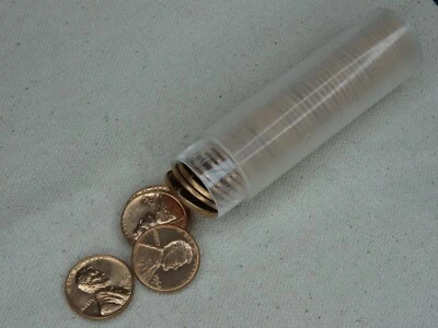 1964-D Lincoln Memorial Cent Roll US Mint 1C Plastic Tube Penny 50 Coins - Image 1 of 2