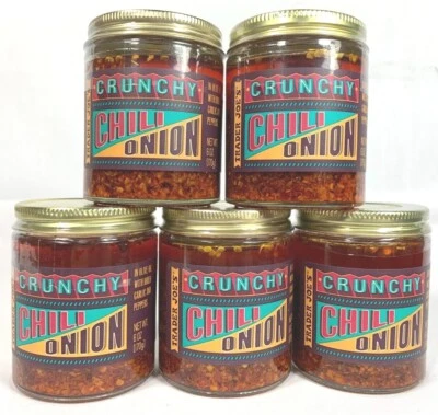 Crujiente de cebolla Trader Joe's Crunchy Chile elige 1-5 frascos envío gratuito Foto 1 de 4