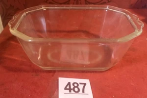 Vintage Phoenix Pie Dish square Clear Glass ca 19cmx11cmx9cm Oven Proof - Picture 1 of 4