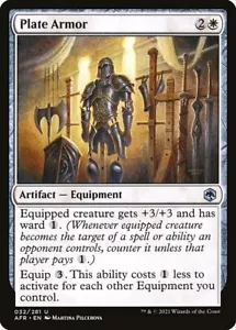 ARMADURA DE PLACA x4 Magic The Gathering Casi Nuevo-M Aventuras en los Reinos Olvidados 4 Unc - Imagen 1 de 1