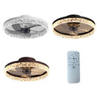 20" Ceiling Fans with Lights LED Enclose with Remote Control Low Profile Fans 