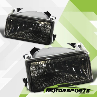 1992 1993 1994 1995 1996 Ford F-150 F-250 Factory Style Smoke Headlights Pair - Image 1 of 2