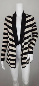 White House Black Market WHBM cardigan small striped sweater womens - Picture 1 of 11