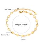 Moon Stars Pendant Chain Anklet - Gold Silver Colored Women Charm Anklets 1Pc