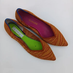 Ballerine Rothy’s donna 12 The Point zebra dorata stampa animalier safari colorato SH - Foto 1 di 10