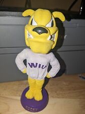ROCKY Western Illinois University Leathernecks Mascot Bobblehead NCAA RARE!