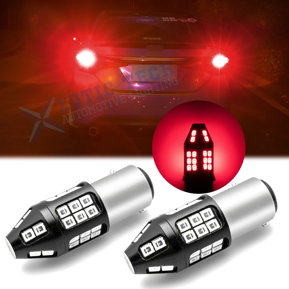 LED 1157 Strobe Flashing Blinking Blinker Brake Tail Light Bulb Safety Warning - Image 1 of 4