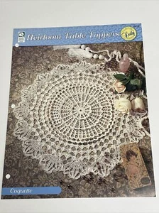 Coquette Heirloom Table Toppers Crochet Doily Pattern House of White Birches - Picture 1 of 4