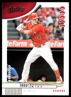 2020 Panini Absolute Mike Trout Los Angeles Angels #98 R125 - Image 1 of 2