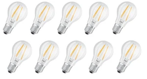 10xOSRAM LED Lampe Filament E27 kaltweiß 806 Lumen 7W = 60W EEK:D (Spk A-G) - Bild 1 von 5