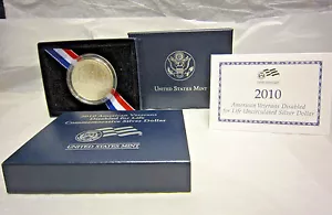 2010 UNC American Veterans Disabled for Life Gedenkmünze Silber Dollar - Bild 1 von 6