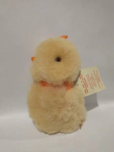 Plummer, Wandless & Co Vintage Vera Pelle di Pecora Tinka-Bell Yellow Bird Inghilterra 6" - Foto 1 di 8