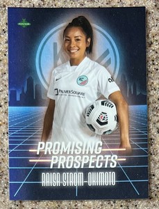 2021 Parkside RAISA STROM-OKIMOTO #12 PROMISING PROSPECTS Blue NWSL Soccer Card