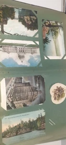 Vintage Postcard Album with Assorted Greeting Postcards Xmas Easter Birthday - Picture 1 of 16