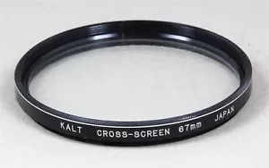 67mm Screw-In Filter KALT CROSS-SCREEN Made in JAPAN - Picture 1 of 1