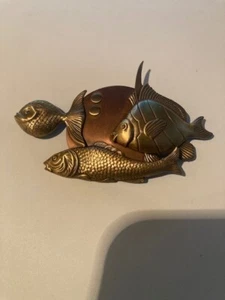 JJ Jonette Schmuck Brosche signiert Fisch - Bild 1 von 2