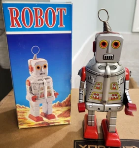 Aufzieh Blechroboter MS386 Roboter QSH Spielzeug NEU - Bild 1 von 4
