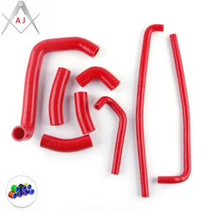 Red For Kawasaki Ninja ZX7R ZX750P 1996-2003 Silicone Radiator Coolant Hose - Picture 1 of 3