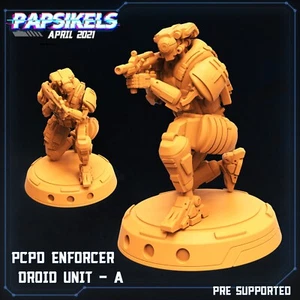 PCPD Enforcer Droid | Papz Industries | Varied Options | Papsikels | 32mm scale - Picture 1 of 10