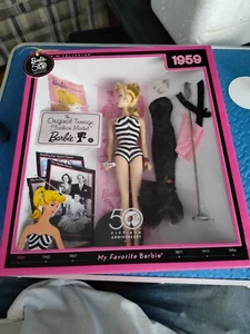 Barbie 2008 50th Anniversary My Favorite Barbie 1959 Reproduktion Mattel N4974 - Bild 1 von 19