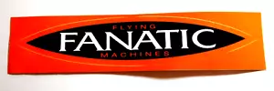 Werbe-Aufkleber Fanatic Flying Machines Windsurfing 80er Jahre Surfen Boards - Bild 1 von 1