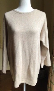 AUTH Gucci Women Fine Cashmere Classic Oversized Camel Beige Sweater Small - Picture 1 of 6