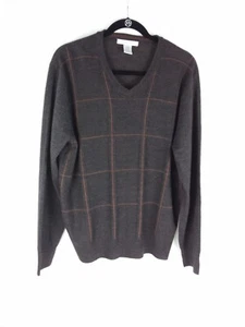 Geoffrey Beane Men's Brown Multi Pullover Sweater Size M - Picture 1 of 4