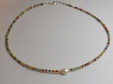 Cultured Freshwater Pearl Necklace Glass Bead 873
