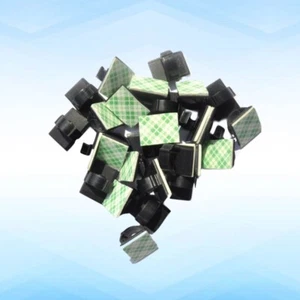 50 Pcs Double-sided Tape Wiring Card Self Adhesive Wire Clips Cable Holder - Picture 1 of 11