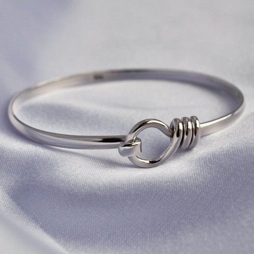 VALENTINO Bracciale in argento sterling 925 impilabile fatto a mano bellissimi gioielli da donna #253