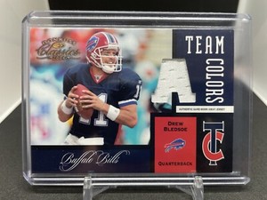 2004 DONRUSS CLASSICS TEAM COLORS AWAY DREW BLEDSOE GAME WORN JERSEY #103/150