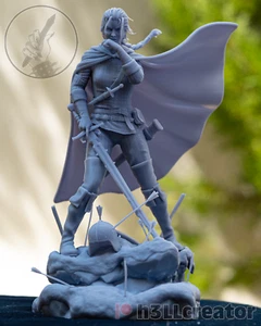 Maeve Queen of Lyria & Rivia The Witcher Throne breaker Resin printed DIY model - Picture 1 of 5